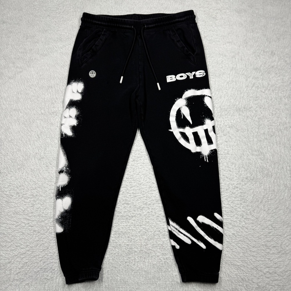 The Boys Street Vandal Sweatpants Black Joggers Streetwear Edgy Urban Men's M